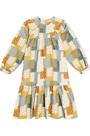 The New Society Vestido Bobble de pana con patchwork