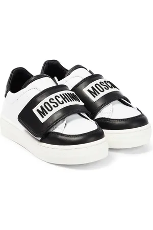Moschino Zapatillas de piel con logo