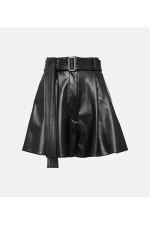 ALEX PERRY Shorts Pace de tiro alto plisados