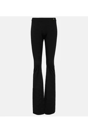 VERSACE Pantalones flared Greca de intarsia