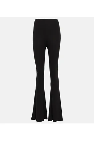 MAGDA BUTRYM Pantalones flared de jersey de tiro alto