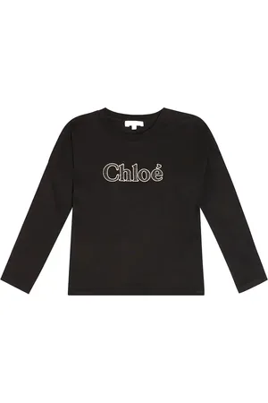 Chloé Chloé Kids Top en jersey de algodón con logo