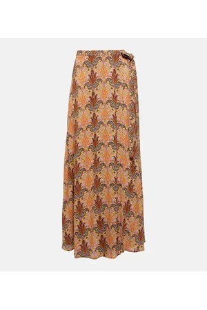 Etro Falda midi de paisley