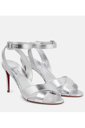 Christian Louboutin Sandalias Mariza 85 de piel metalizada
