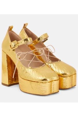 Simone Rocha Salones de piel con plataforma