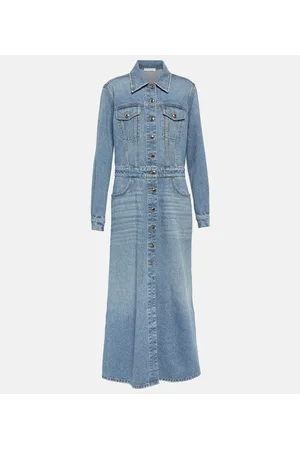 Chloé Chloé Vestido largo en denim
