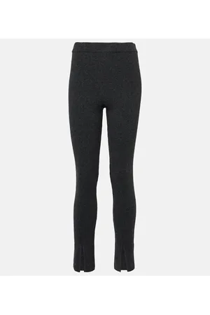 MAGDA BUTRYM Pantalones slim de cachemir acanalados