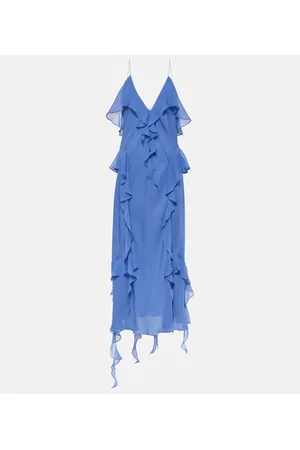 Khaite Vestido lencero Pim de georgette de seda