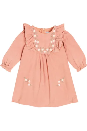 Tartine Et Chocolat Bebé - vestido de algodón bordado floral