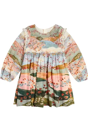 Chloé Chloé Kids Vestido de algodón estampado