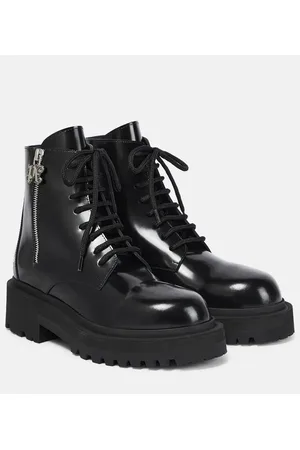 Palm Angels Botas de combate de piel