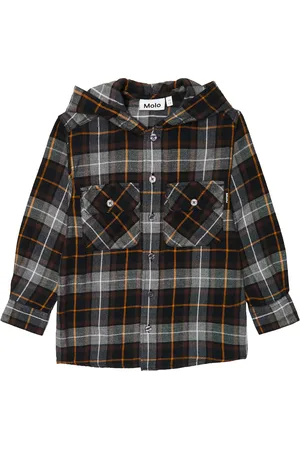 Molo Camisa Rizz a cuadros con capucha