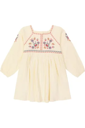 Louise Misha Vestido Tulla de algodón bordado