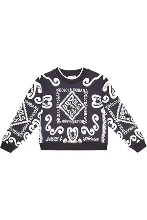 Dolce & Gabbana Sudadera en jersey de algodón estampada