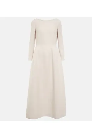 The Row Vestido midi Lilibet de lana y seda