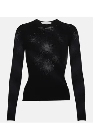 DION LEE Top semitransparente