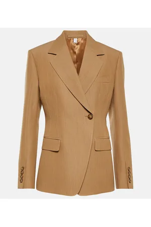 Burberry Blazer de lana de botonadura simple