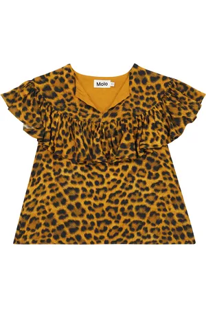 Molo Top Ripla con estampado de leopardo