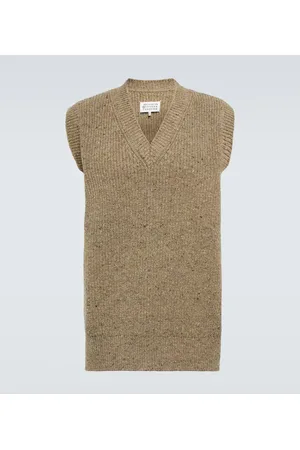 Maison Margiela Chaleco en mezcla de lana y cachemir