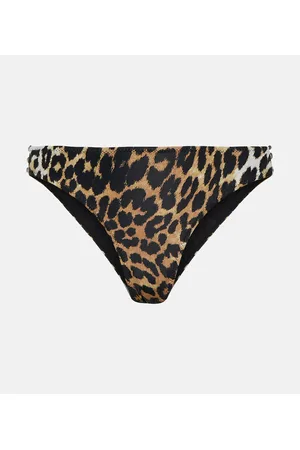 Ganni Braga de bikini de leopardo