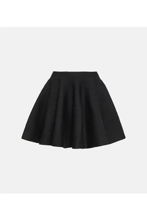 Alaïa Alaïa minifalda de punto acanalado en mezcla de lana
