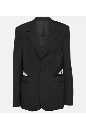 DION LEE Blazer de lana con aberturas