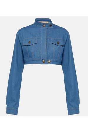 AYA MUSE Chaqueta Pilla en denim cropped