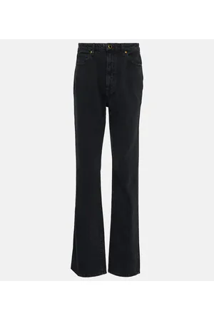 Khaite Jeans rectos Danielle de tiro alto