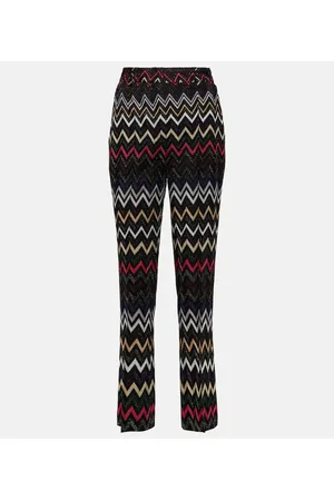 Missoni Pantalones de cropped en zigzag