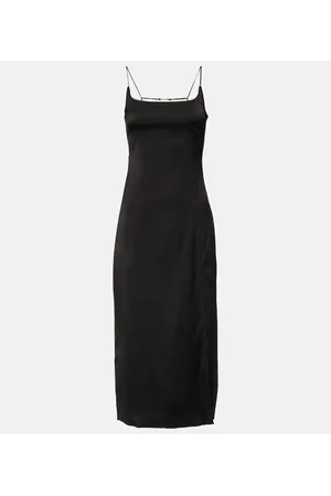Jacquemus Vestido midi La Robe Notte de satén