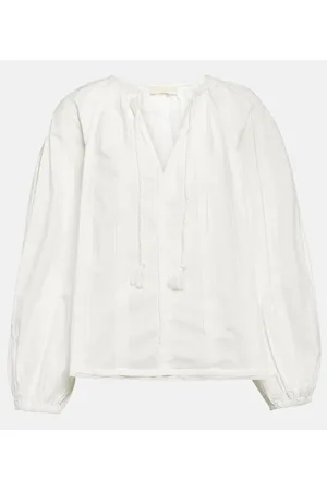 ULLA JOHNSON Blusa Juliette de algodón