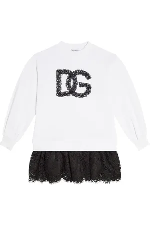 Dolce & Gabbana Vestido DG en jersey de algodón