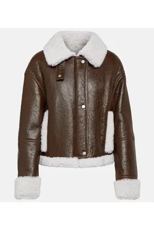 YVES SALOMON Chaqueta de piel con borrego