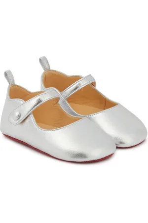 Christian Louboutin Bebé - bailarinas Love Chick de piel metalizadas