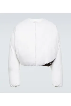 Prada Chaqueta cropped de plumas