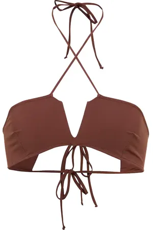 Nensi Dojaka Top de bikini cuello halter