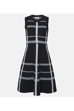 Dorothee Schumacher Vestido midi de mezcla de lana a cuadros
