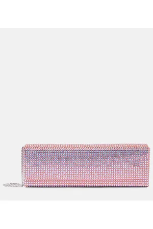 Amina Muaddi Clutch Amini Paloma con cristales