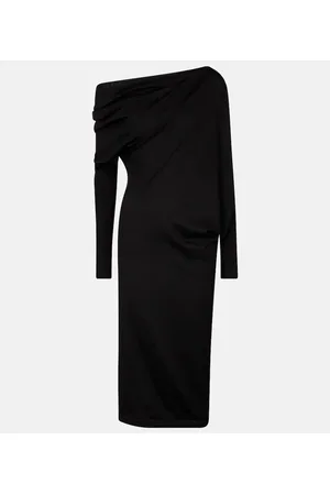 Tom Ford Vestido midi de mezcla de cachemir