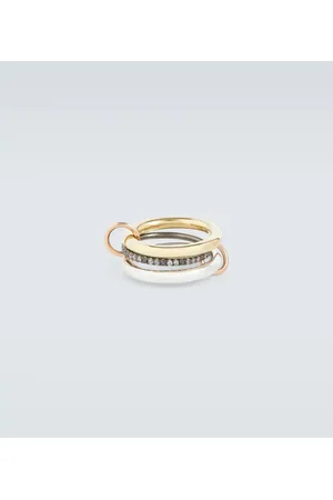 SPINELLI KILCOLLIN Anillo Libra de oro de 18 ct y plata de ley con diamantes