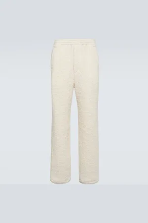 Auralee Pantalones rectos de lana y alpaca