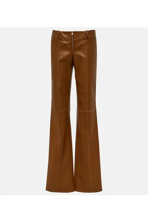 AYA MUSE Pantalones rectos Cida de piel sintética