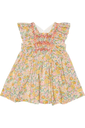 Tartine Et Chocolat Bebé - vestido de algodón floral