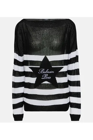 Balmain Jersey a rayas con logo