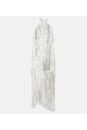 ROTATE Vestido corto halter con lentejuelas