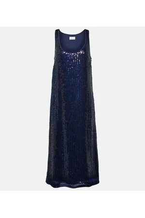 Velvet Vestido midi Alena con lentejuelas