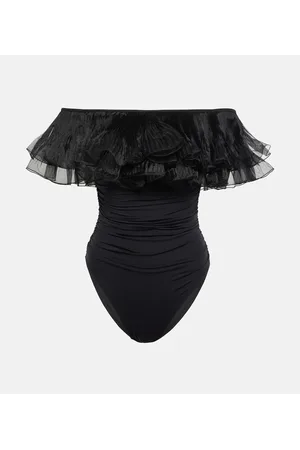 Giambattista Valli Bañador con ribete de volante