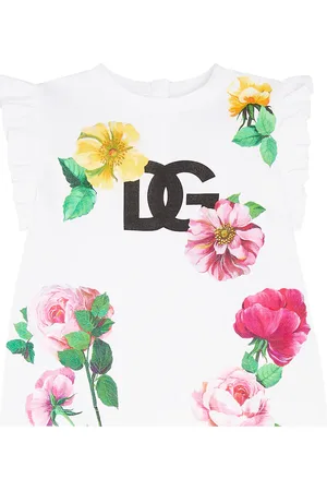 Dolce & Gabbana Bebé - camiseta DG de algodón floral