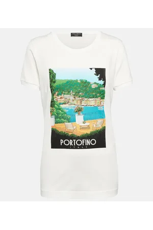 Dolce & Gabbana Portofino camiseta de algodón estampada