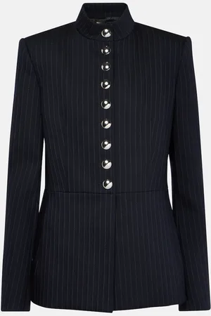 Khaite Chaqueta Samuel de mezcla de lana a rayas